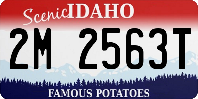 ID license plate 2M2563T