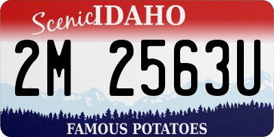 ID license plate 2M2563U