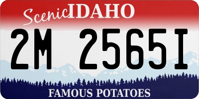 ID license plate 2M2565I