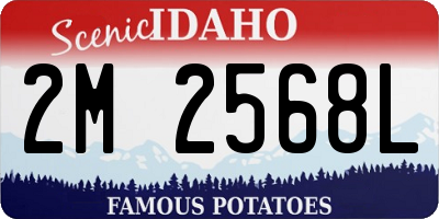 ID license plate 2M2568L