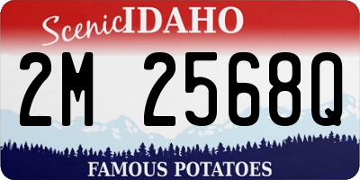 ID license plate 2M2568Q