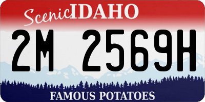 ID license plate 2M2569H