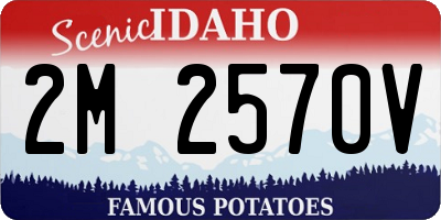 ID license plate 2M2570V