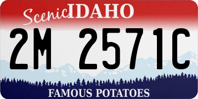 ID license plate 2M2571C