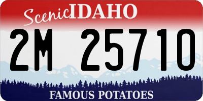 ID license plate 2M2571O