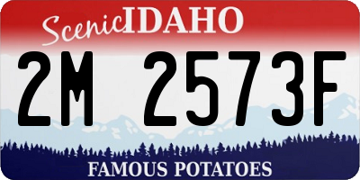 ID license plate 2M2573F