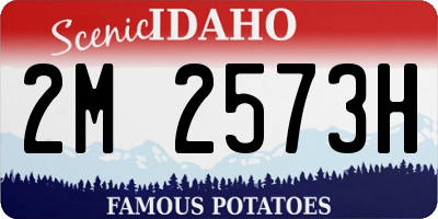 ID license plate 2M2573H