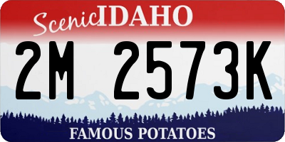 ID license plate 2M2573K