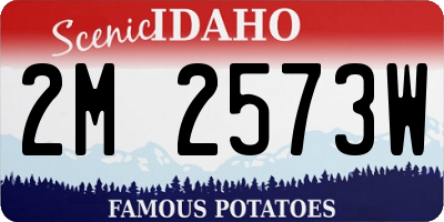 ID license plate 2M2573W