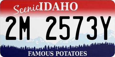 ID license plate 2M2573Y