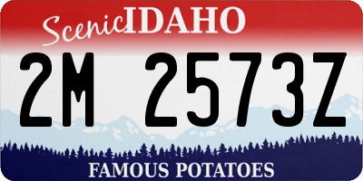 ID license plate 2M2573Z