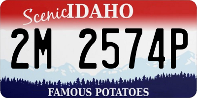 ID license plate 2M2574P