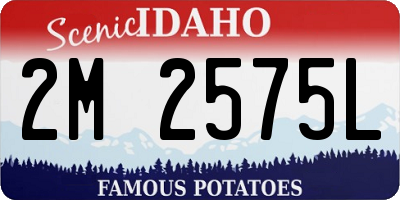 ID license plate 2M2575L