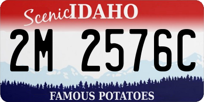 ID license plate 2M2576C