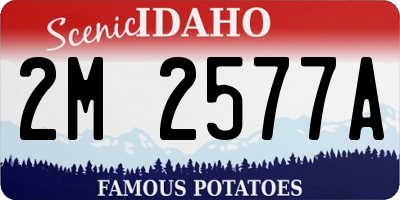 ID license plate 2M2577A