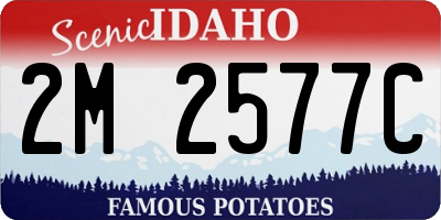 ID license plate 2M2577C