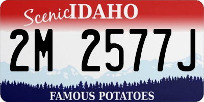 ID license plate 2M2577J