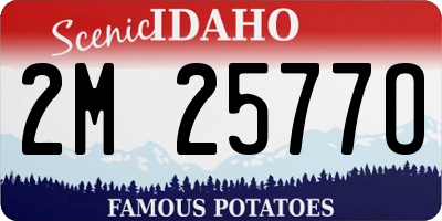 ID license plate 2M2577O