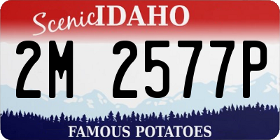 ID license plate 2M2577P