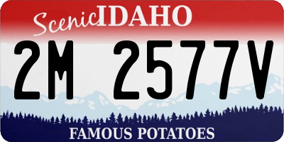 ID license plate 2M2577V