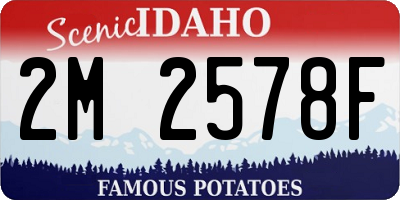 ID license plate 2M2578F