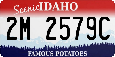 ID license plate 2M2579C