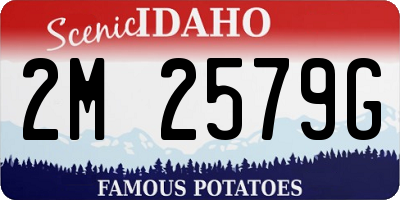 ID license plate 2M2579G