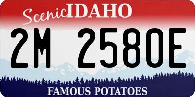 ID license plate 2M2580E
