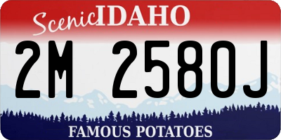 ID license plate 2M2580J