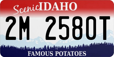 ID license plate 2M2580T