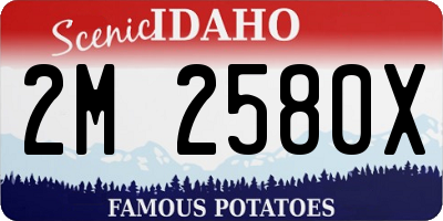 ID license plate 2M2580X