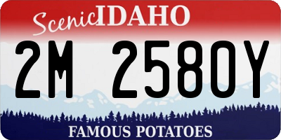 ID license plate 2M2580Y