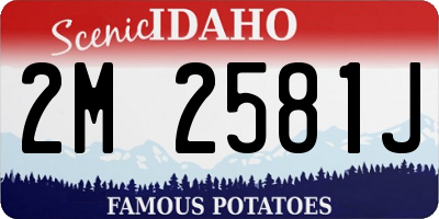 ID license plate 2M2581J