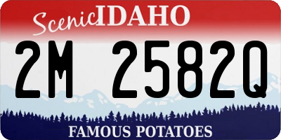 ID license plate 2M2582Q