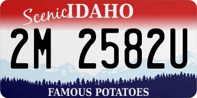 ID license plate 2M2582U