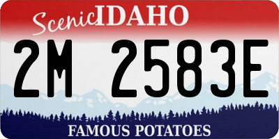 ID license plate 2M2583E