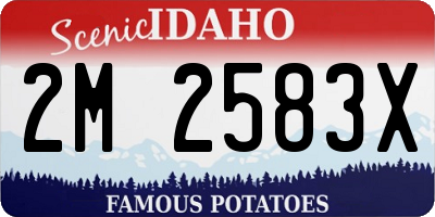 ID license plate 2M2583X