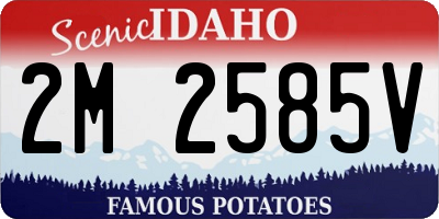ID license plate 2M2585V