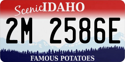 ID license plate 2M2586E