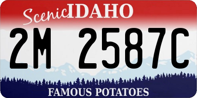 ID license plate 2M2587C