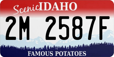 ID license plate 2M2587F