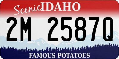 ID license plate 2M2587Q