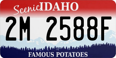 ID license plate 2M2588F