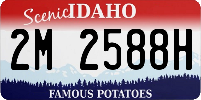 ID license plate 2M2588H