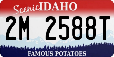 ID license plate 2M2588T