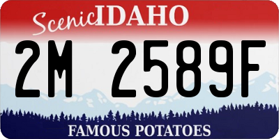 ID license plate 2M2589F