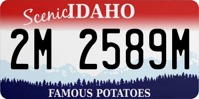 ID license plate 2M2589M