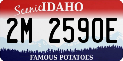 ID license plate 2M2590E