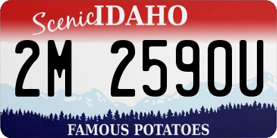 ID license plate 2M2590U