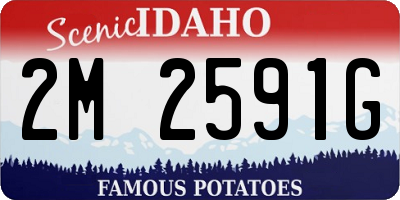 ID license plate 2M2591G